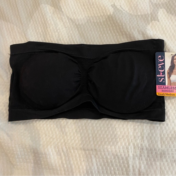 Lot of 1 Red Bralette and 1 Black Seamless Bandeau - Picture 5 of 8